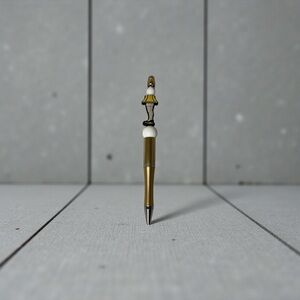 Handmade Christmas Beaded Pen – Leg Lamp Charm Inspired Design